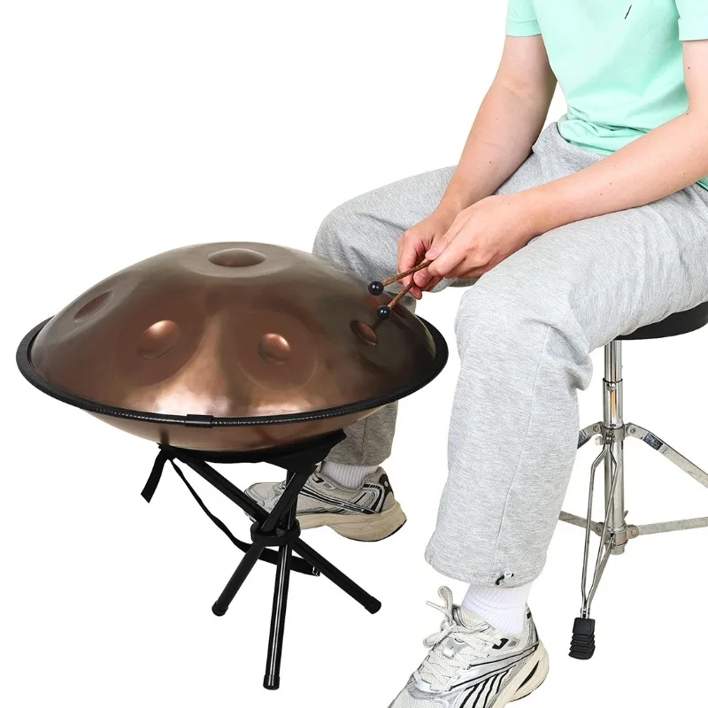 D عموم اليد الصغيرة 22 بوصة 10 لهجة المهنية Handpan مجموعة طبلة اليوغا التأمل المبتدئين طبلة من الفولاذ المقاوم للصدأ أداة قرع #2