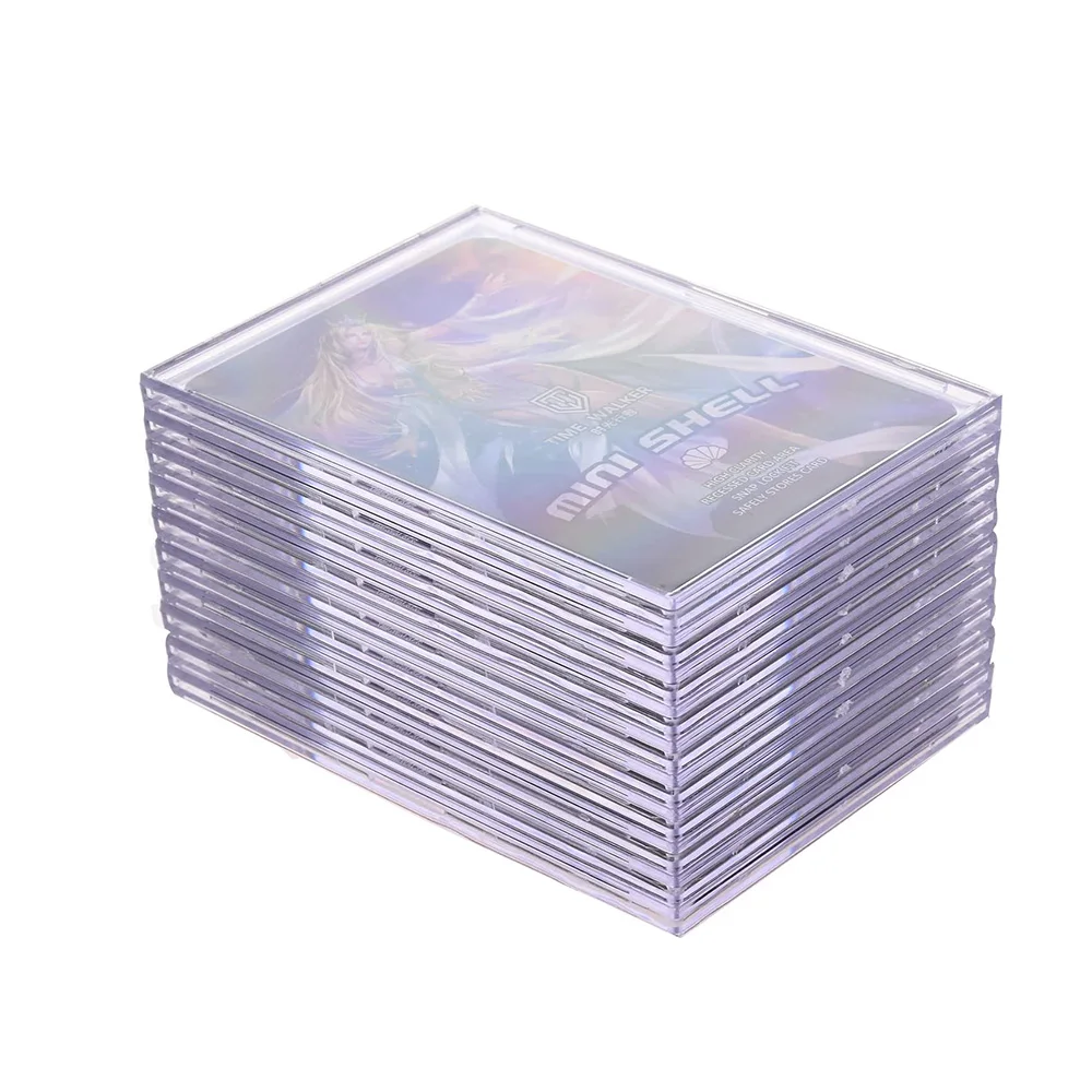 35PT 10 PCS/ LOT MINI Shell Card Bricks for MGT Cards Baseball/Football Card Holder Protector Cards Shell Brick