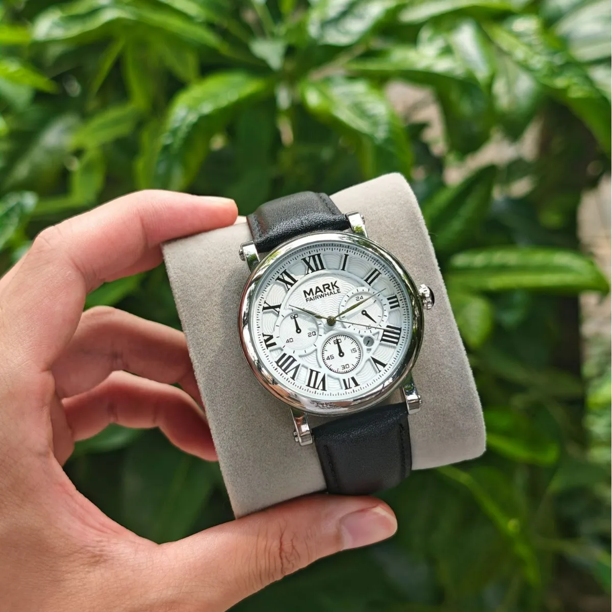 مارك Fairwhale 5026 الراقية كوارتز ساعة رجالي التقويم الرقمي الروماني مقاوم للماء حزام من الجلد ساعة فاخرة للرجال