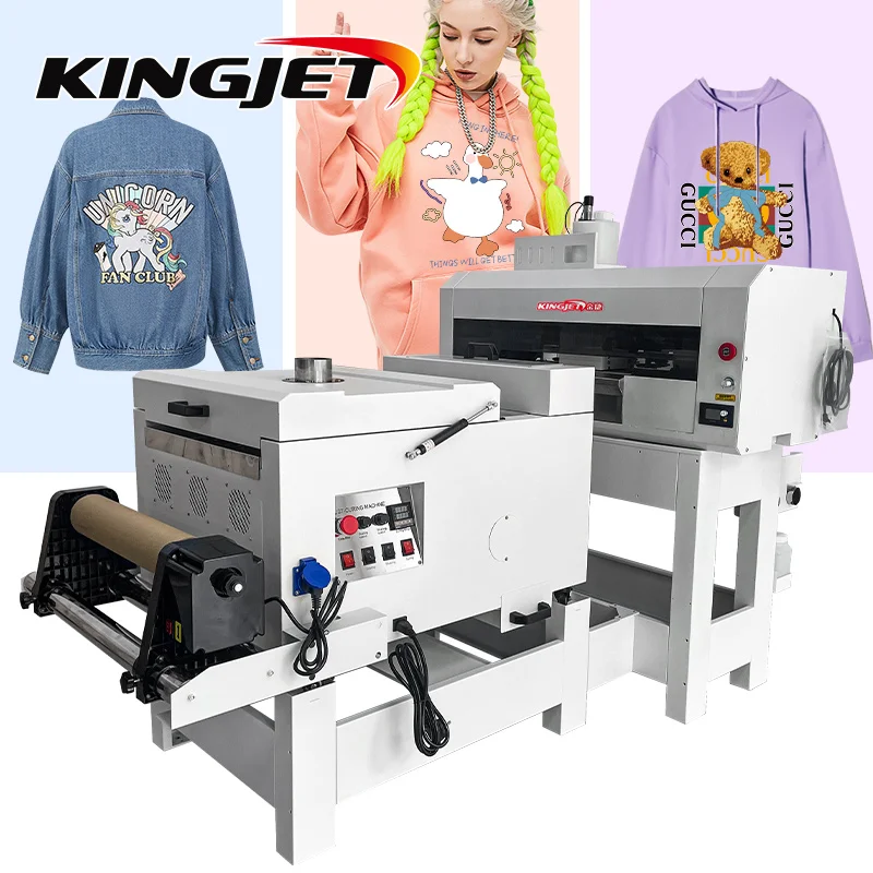 Imprimante China Manufacturer mini 30cm  dual xp600 head dtf garments t-shirts  printer with   shaker