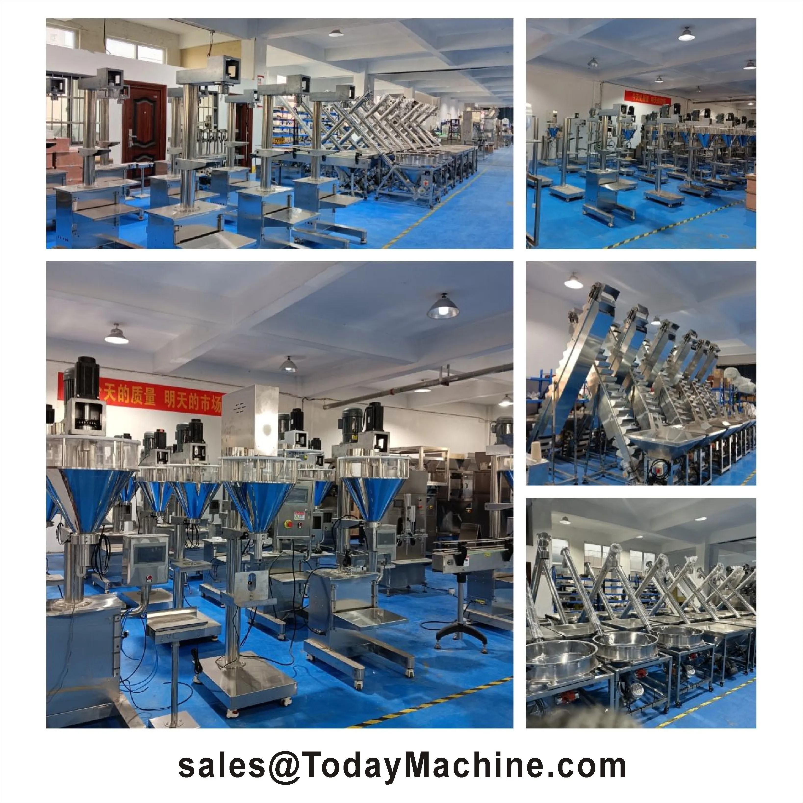 Automatic Powder Filling Machine with Weighing Auger Filler for Chili Coffee Cocoa Spice 50g-2000g Powder Dispenser