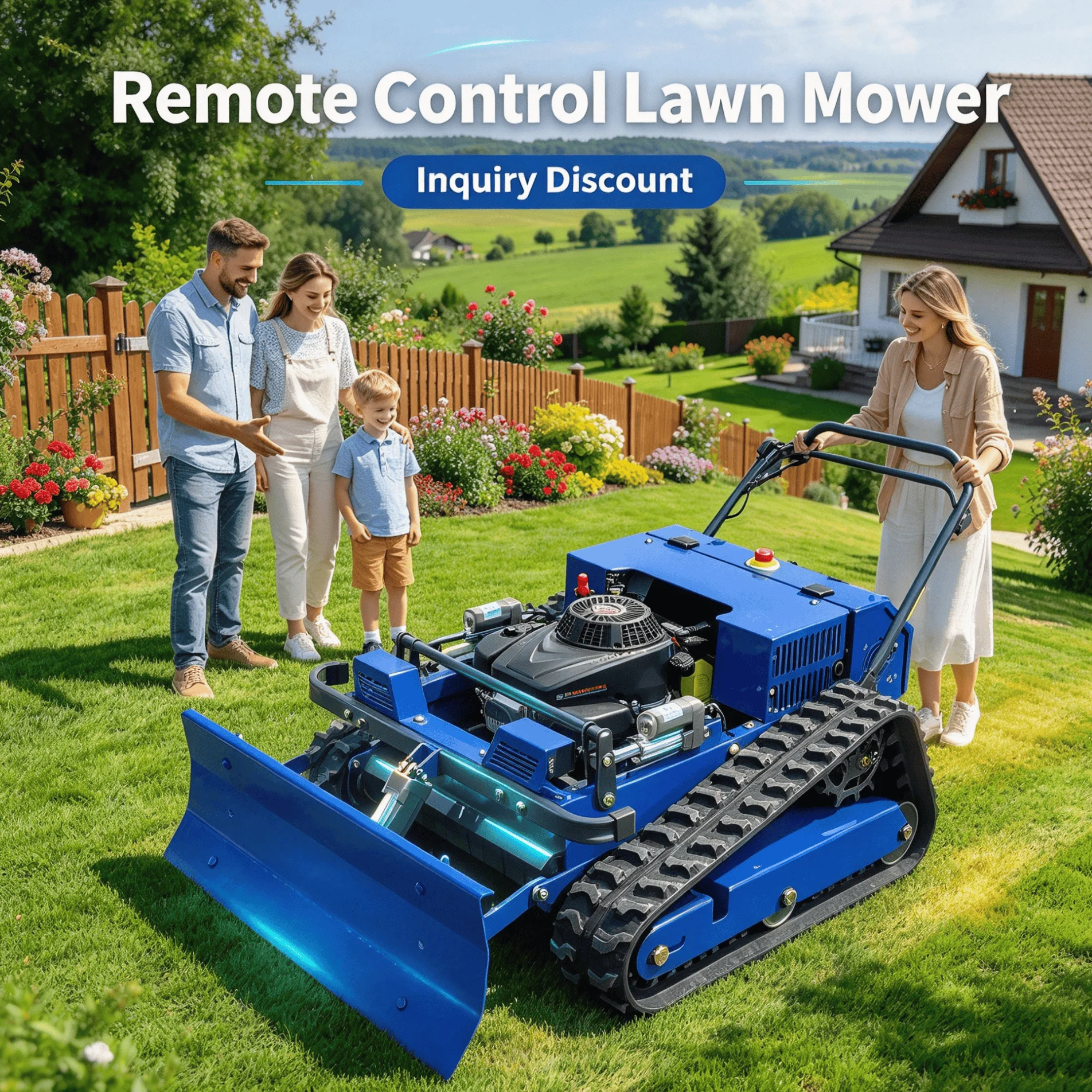 Customized Heat-resistant RC Grass Cutter, Good Ventilation, Suitable for Long-hour Outdoor Operations