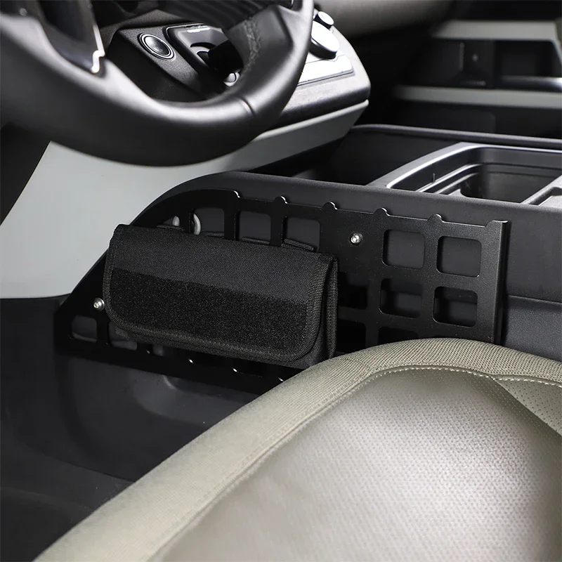 

For Land Rover Defender 90 110 2020-2023 Aluminum Car Central Control Side Storage Bag Rack Multi-Function Rack Car Accessories