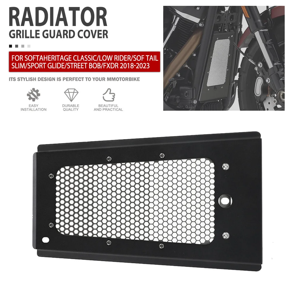 

Radiator Guard For SoftaHeritage Classic/Low Rider/Sof tail Slim/Sport Glide/Street Bob/FXDR 2018-2023 Motorcycle Radiator Cover