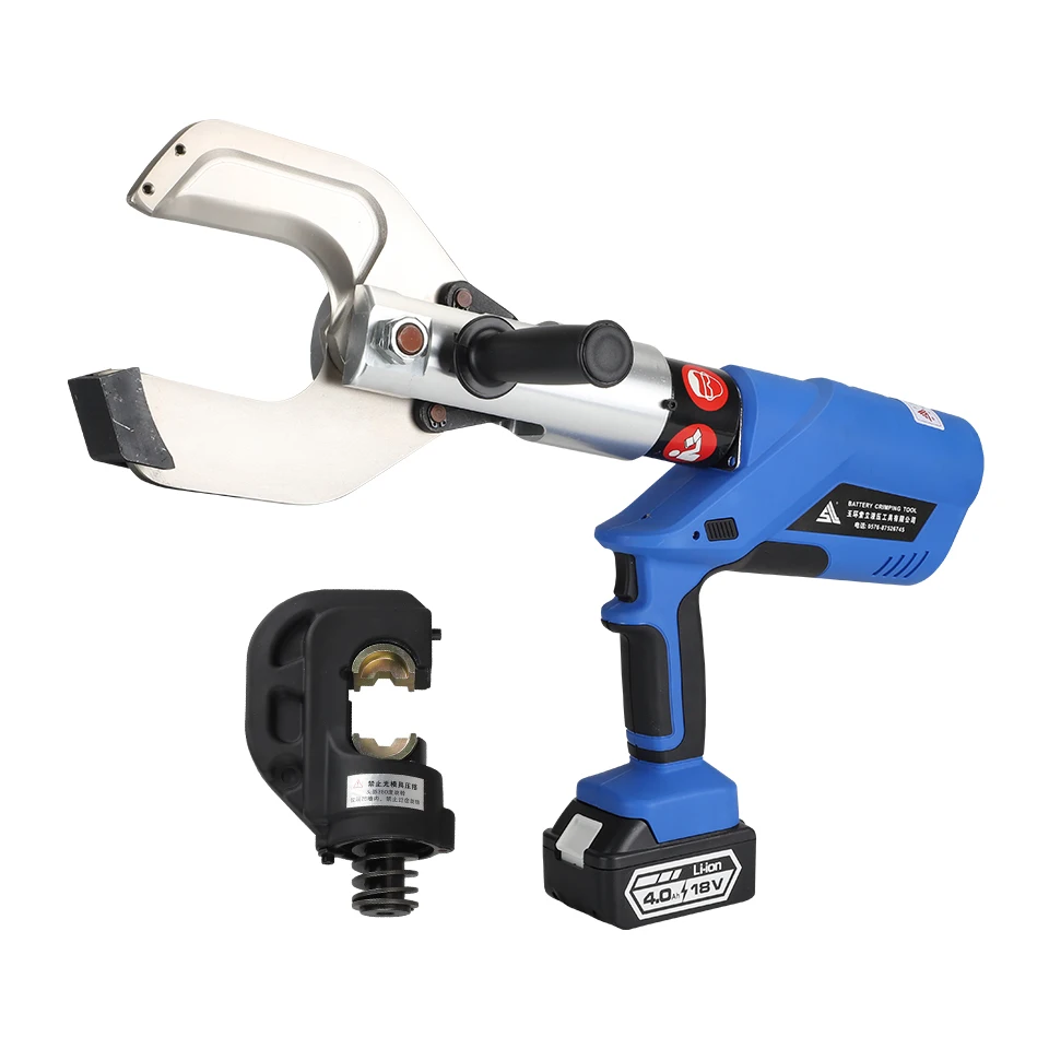 

Two in One EZ-400 Battery Powered Hydraulic Crimping Tool EZ-85C Battery Powered Hydraulic Cutting Tool Two in One