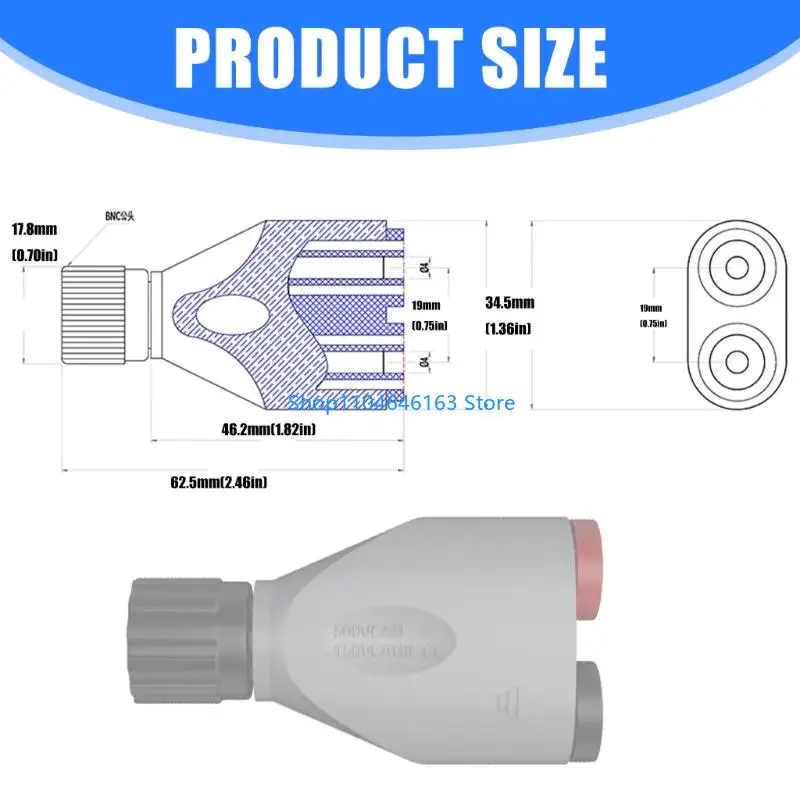 Schnelle Verbindung BNC Bananenadapter 4mm Schnittstellen professionelle Videoausrüstung