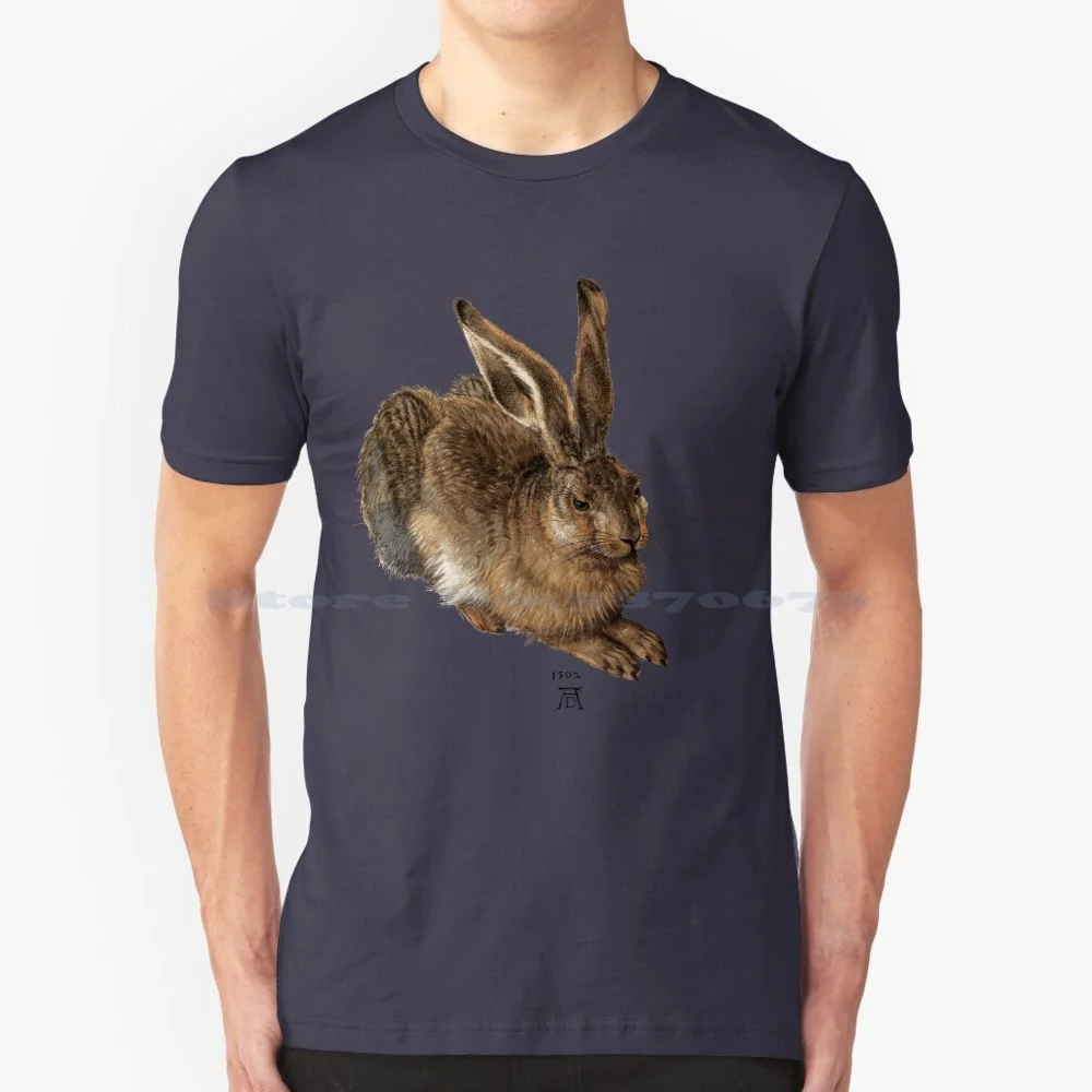 Albrecht Dürer-Young Hare T Shirt 100% Cotton Tee Albrecht Durer Renaissance German Aesthetic Vintage Michelangelo Medieval Art