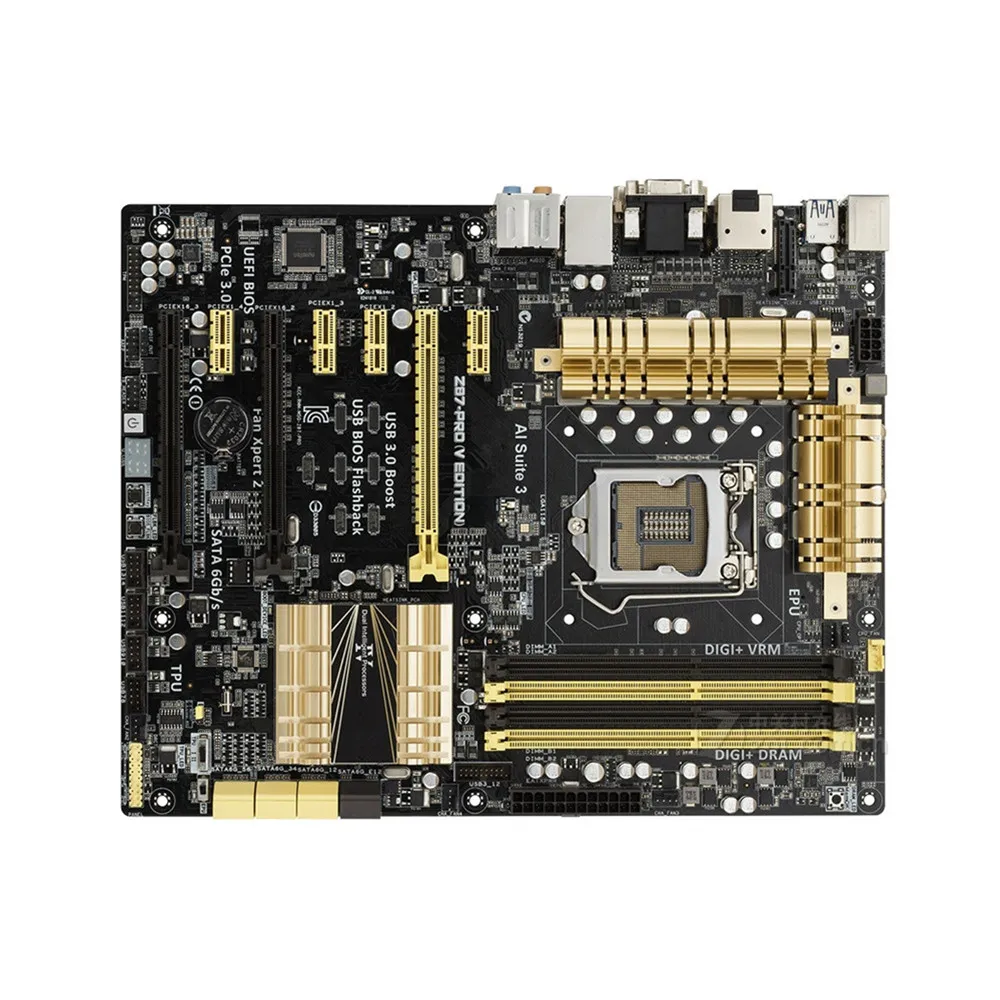 

For Z87-PRO V EDITION Computer Motherboard LGA 1150 DDR3 32G For Intel Z87 Desktop Mainboard SATA III PCI-E 3.0 X16