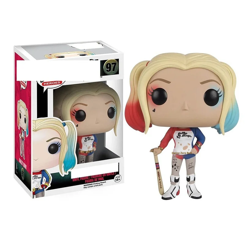 Funko Hero Suicide Squad Harley Quinn Joker Serie Harley Quinn Puppe Spielzeug Jessica Figur Zubehör Action Modell Desktop Ornament