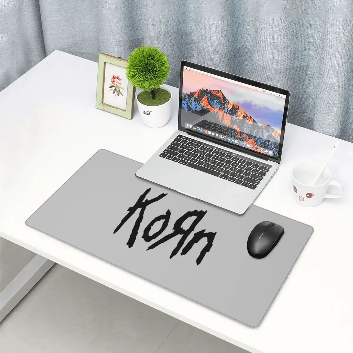 Large Mouse Pad Korn Band Rock Metal Music Gamer PC Laptop Mats Keyboard Carpet Computer Gaming Office Accessories Desk Mat
