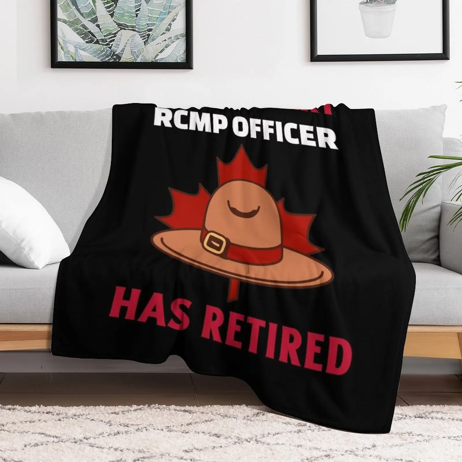 A Legendary RCMP Officer Has Retired Throw Blanket