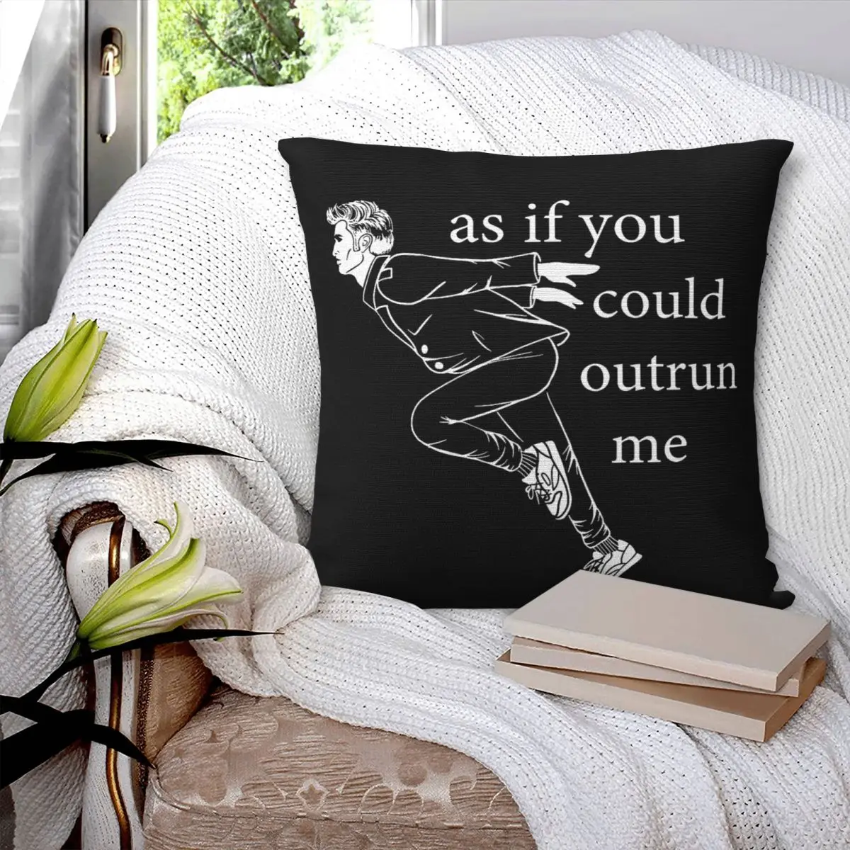 As If You Could Outrun Me Twilight Edward Cullen Pillowcase Printing Cushion Cover Decorative Pillow Case Cover Home Square
