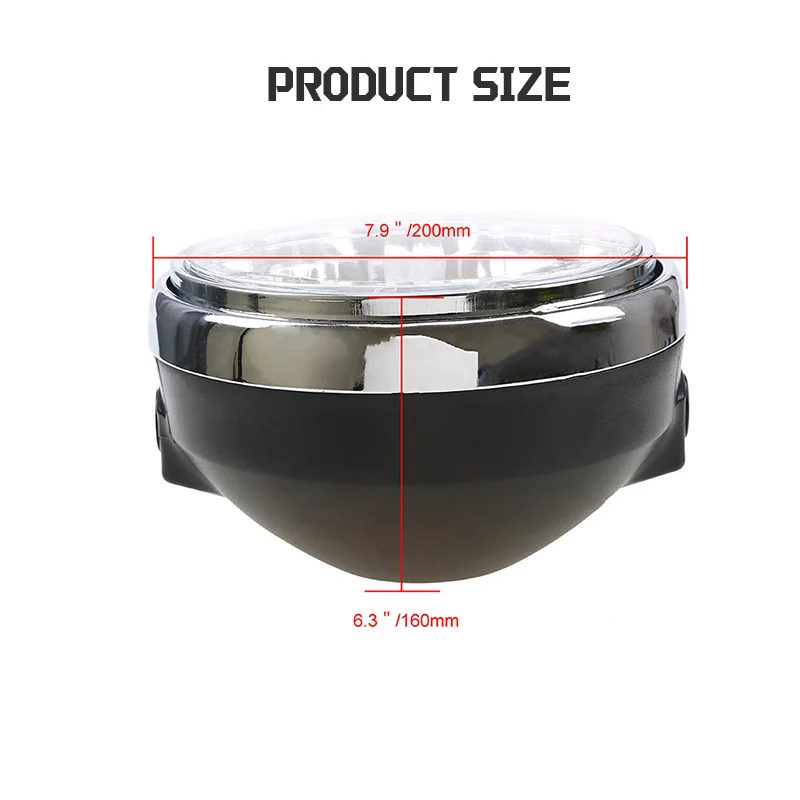 Retro Front Motorcycle Round Headlight Headlamp Motorcycle Round Led Headlight For Honda Hornet 600 CB400  CB1300  CB1100