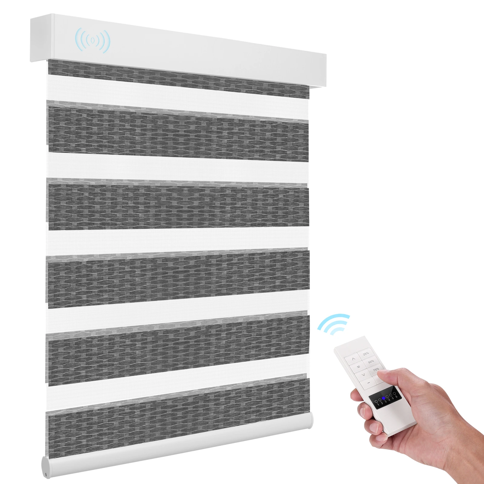 Picture 3: ZSTARR Frosted Zebra Blinds Semi Transparent for Privac