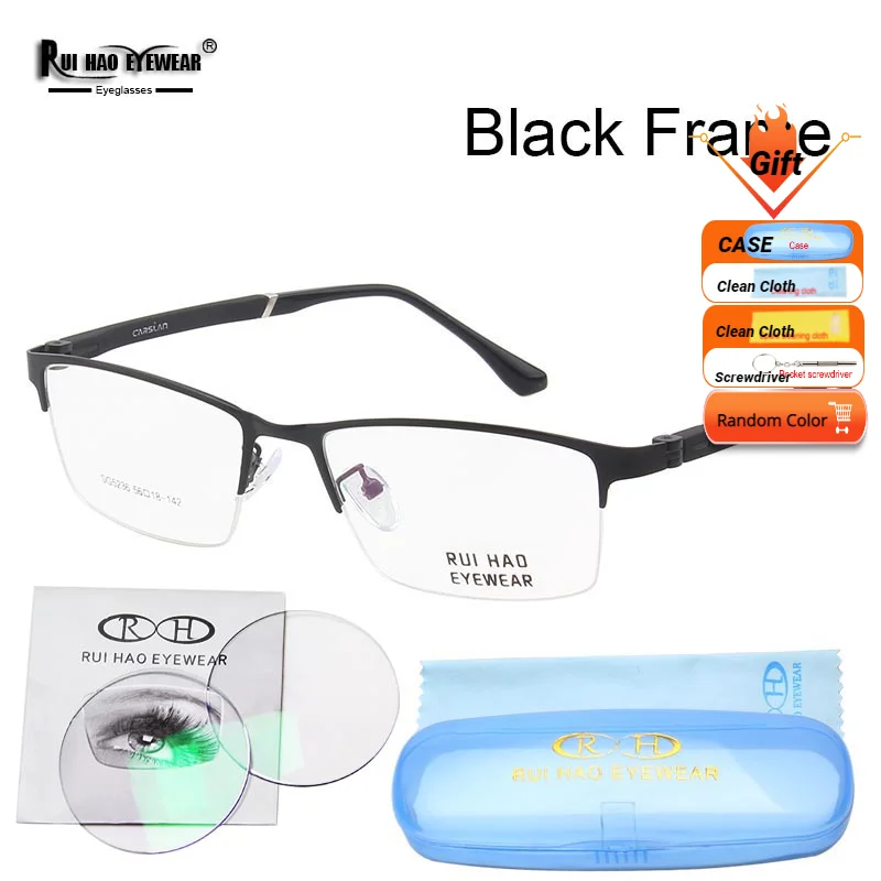 Men Glasses Frame Customize Prescription Lenses Myopia Progressive Eyeglasses Recipe Spectacles 5236