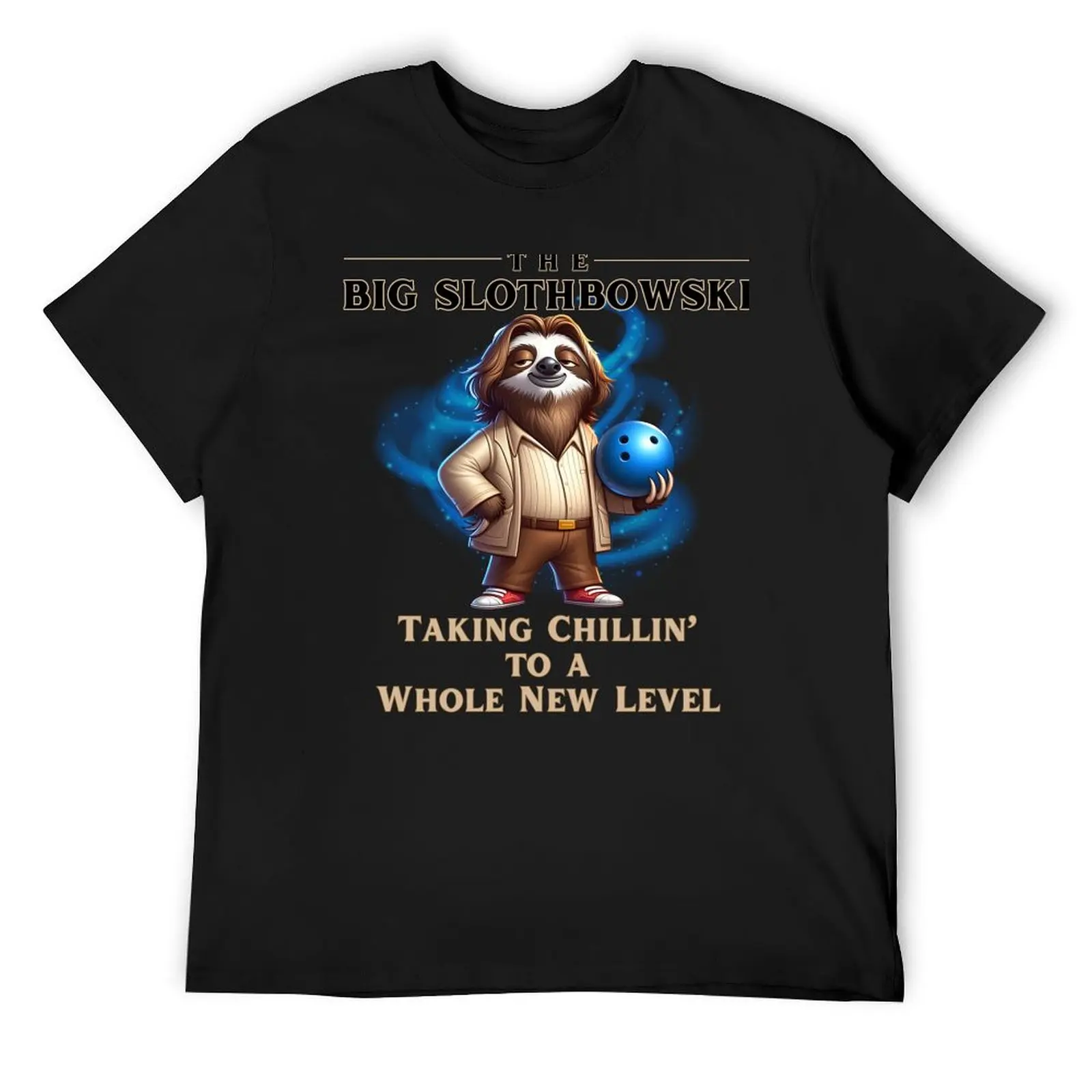 The Big Slothbowski Funny Sloth Cartoon T-Shirt Blouse boys animal print compression shirt men