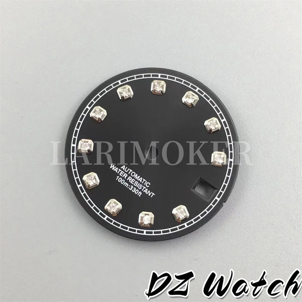 DZ  Blue Pink Green Gold 29mm dial fit NH35 movement 3 o\'clock crown Silver Gold Rose Gold Diamond Index
