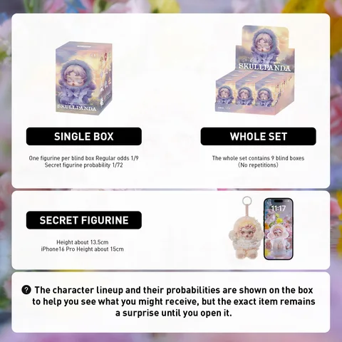 Плюшевая кукла POP MART SKULLPANDA L'impressionnisme Series — внешний вид товара