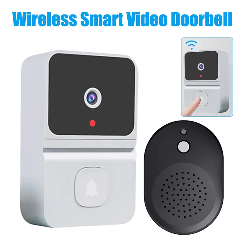 

Wireless Doorbell WiFi Outdoor HD Camera Security Door Bell Two-way Audio Night Vision Video Intercom For Home Monitor Doorbell