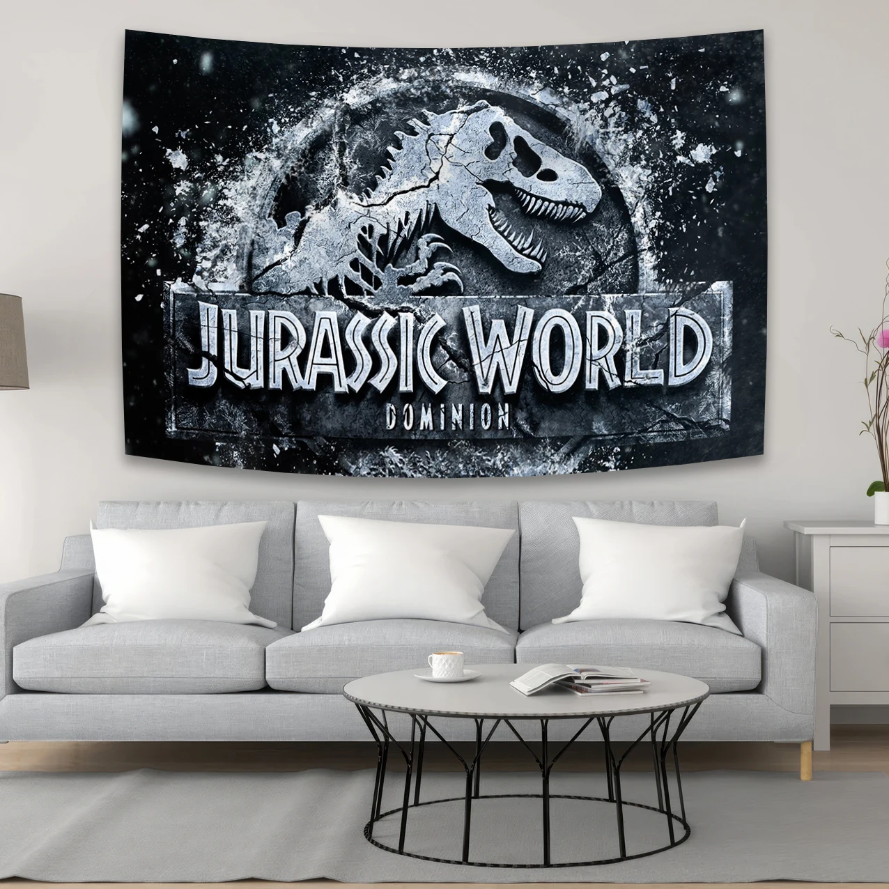 Jurassics Parks Tapestry Dinosaur Wall Hanging Decoration Wall Carpet Psychedelic Bedside Hanging Cloth