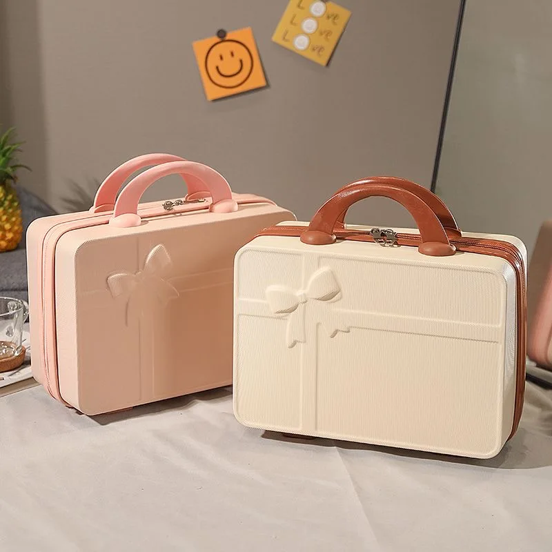 Carry-On Hand Suitcase for Women, Cosmetic Bag, Small Cabin Travel, Mini Carrier Suitcase, Storage Box, Makeup Cases, Luggage