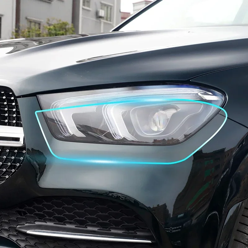 PFCC-faros de coche PPF para mercedes-benz GLE W167, lujo, Base 2024, 2020, 2021, 2022, 2023, película de protección de pintura de sujetador transparente, TPU