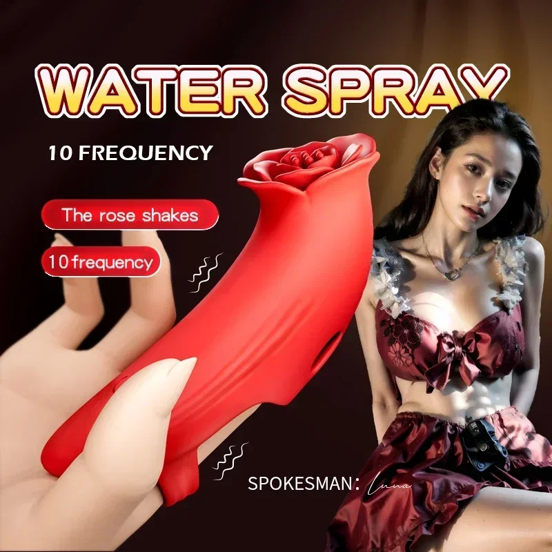 10 Frequency Speed Rose Petal Vibrator G-spot Stimulation Finger Cots Clitoral Teasing DIido Couple Adjustment Adult Sex Toys