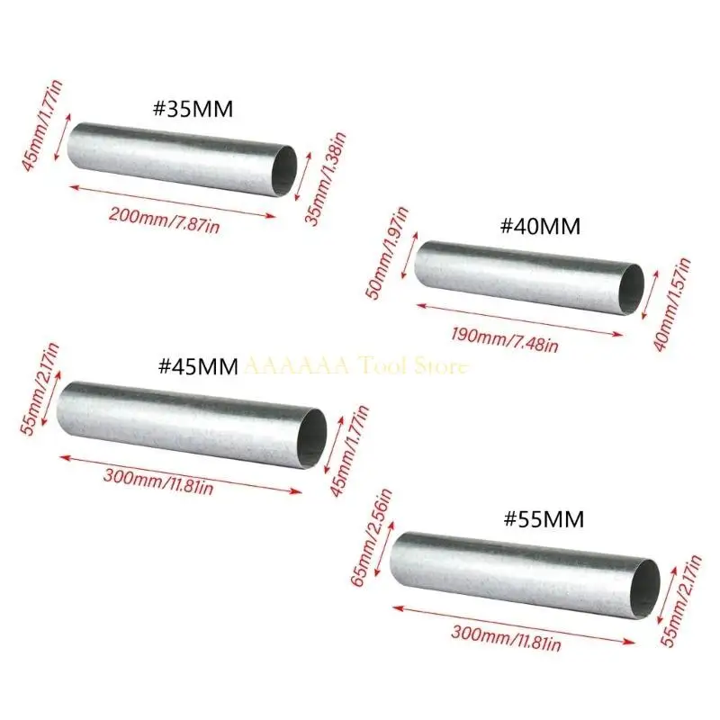 A2BE Iron Extension Air Duct For Blower Fans 4 Sizes Available For BBQ Metal Smelting