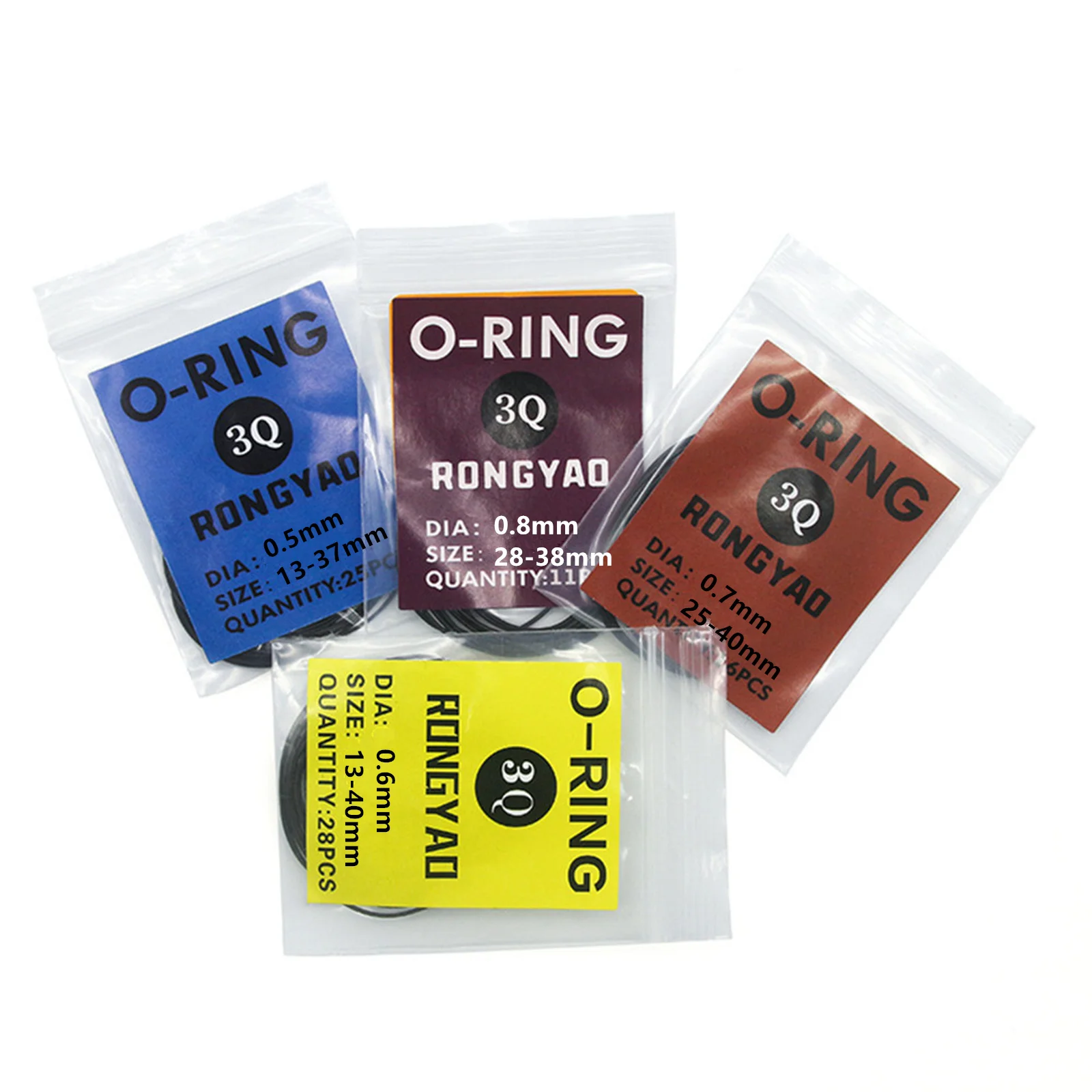 Rubber Watch Gasket O-Ring Waterproof 0.5/0.6/0.7/0.8mm for Watch Back Cover Case Gaskets Washers Watch Repair Tool