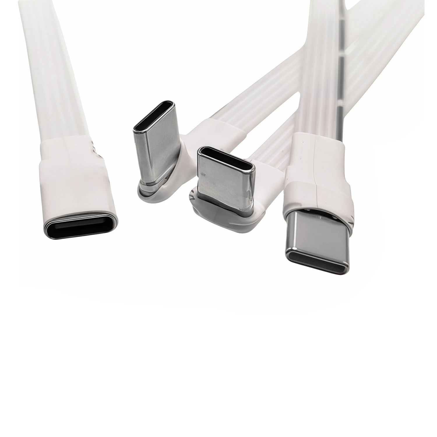 5CM 10CM 30CM USB 2.0 Type-C Flat Cable Extension FPC Cable USB 2.0 USB-C 90° Up/Down Angled Plug 5CM-1M
