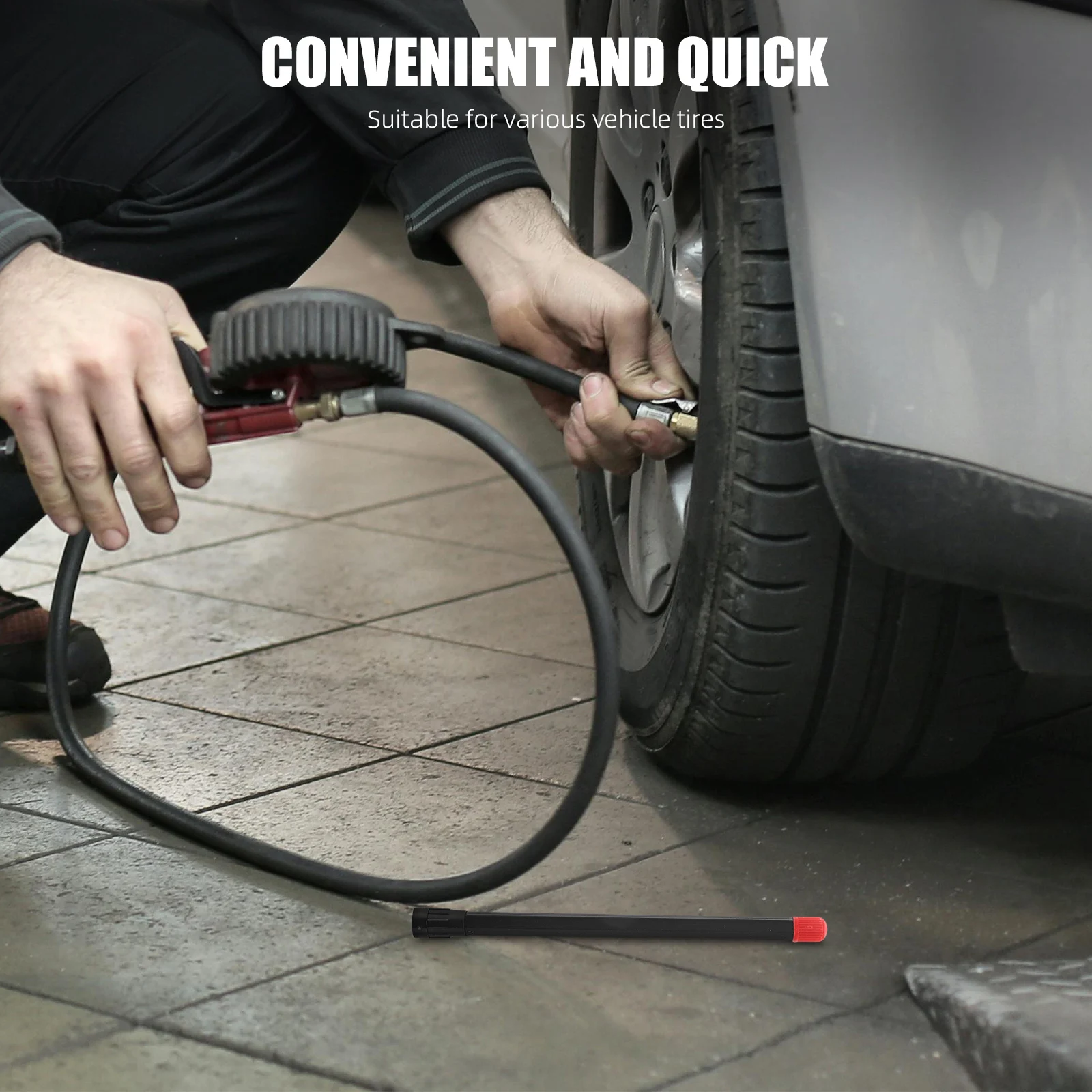 

10pcs Tire Stem Extenders Straight Plastic Valve Nozzle Extender Extension Rod For Car Truck Bike Rv Trailer Offroad Vehicles