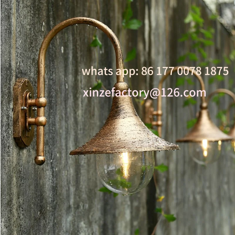 

Customizable Retro Outdoor Wall Light Europe Villa Sconce Lamp E27 Waterproof Exterior Garden Doorway Light Vintage Porch Lamp