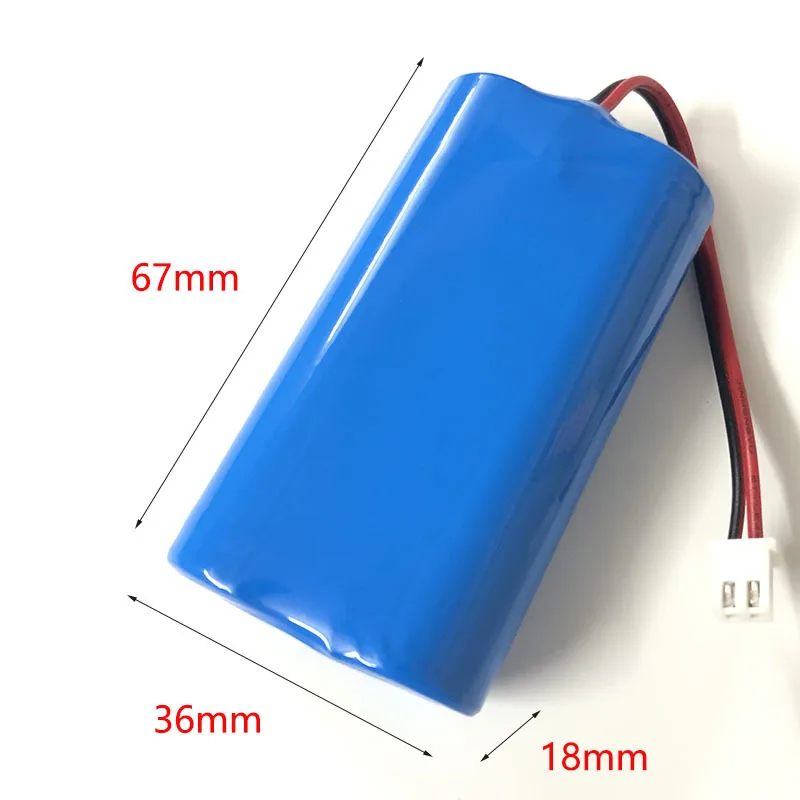9800mah 3.7v 18650 Lithium Battery + XH2.54 Plug for Megaphone Speaker Monitors LED Lights Protection Board,Toys Parts
