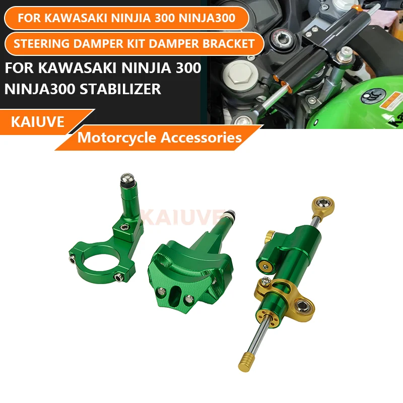 Steering Damper Kit Damper Bracket Motorcycle Accessories For KAWASAKI NINJIA 300 Ninja300 Stabilizer