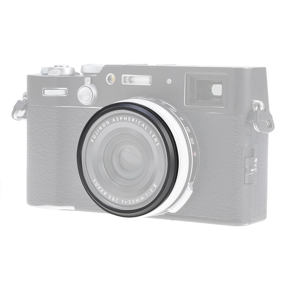FOTGA For Fuji X100V X100VI Lens Decoration Ring Camera Replaces For FUJIFILM Lens Decoration Ring Cap Black Red Grey color Ring