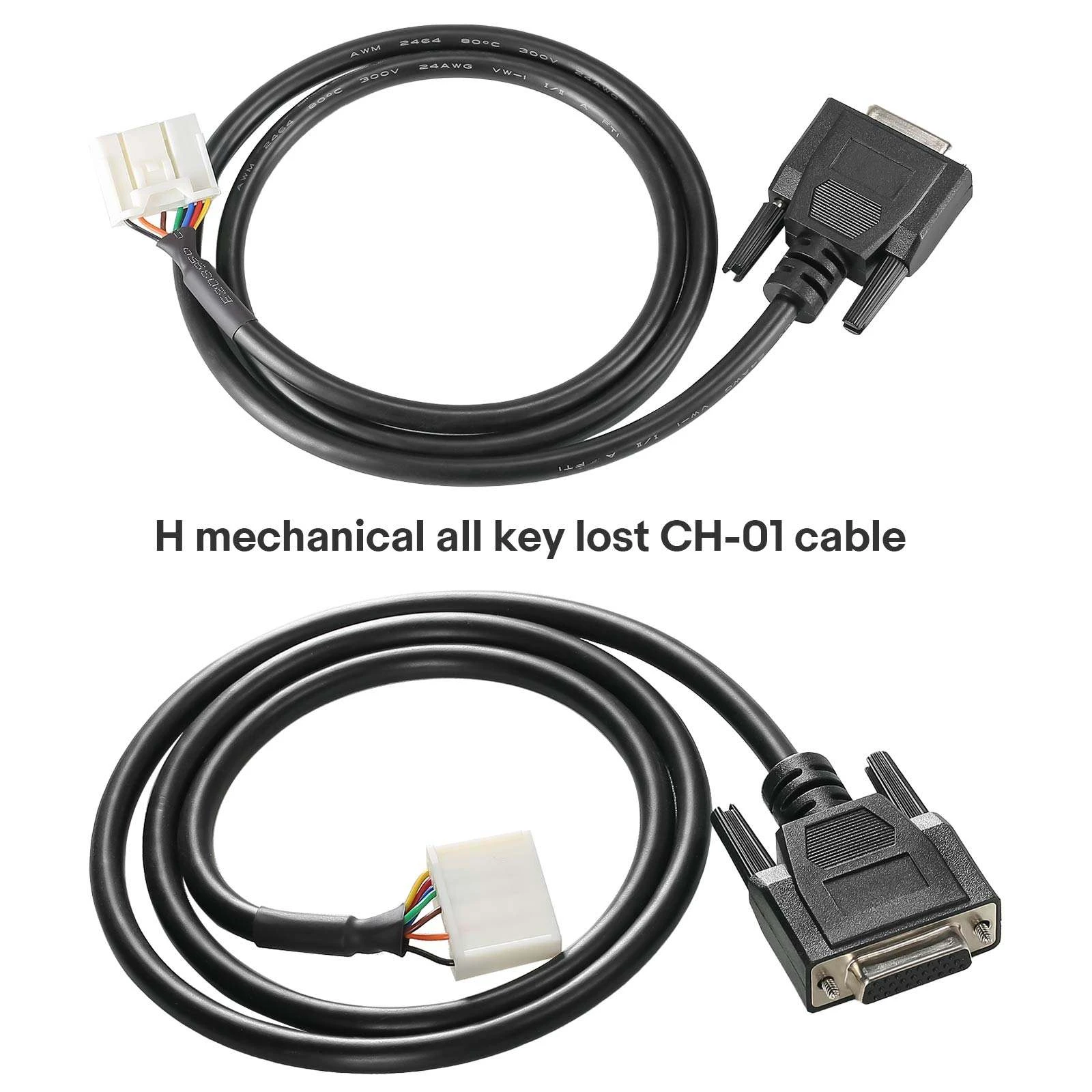 LAUNCH for Toyota IMMO Key Cable Adapter Kit CH-01 H Cable CH-02 24Pin CH-03 27Pin for All Keys Lost Compatible with X431 IMMO