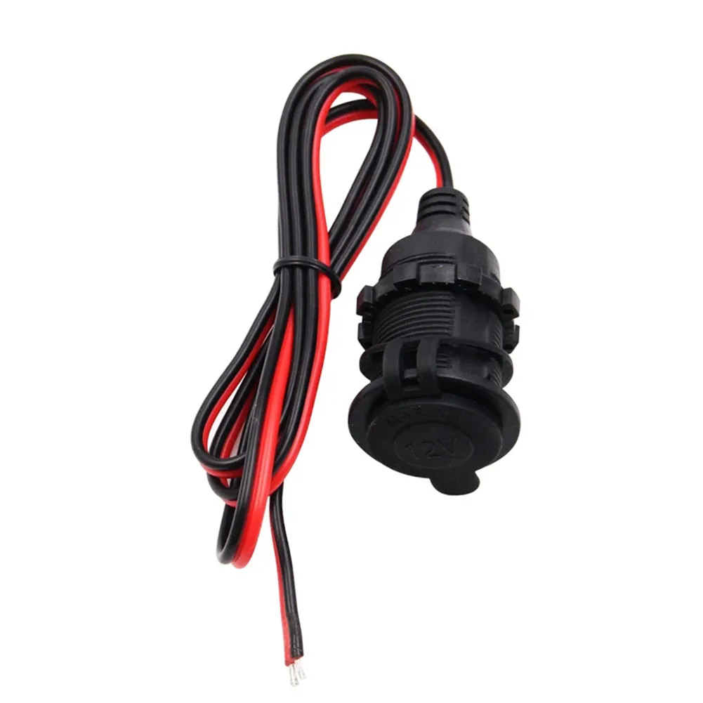 12V 24V Waterproof Car Power Socket Outlet Adapter with Wide Voltage Support for Cars Trucks and Recreational Vehicles