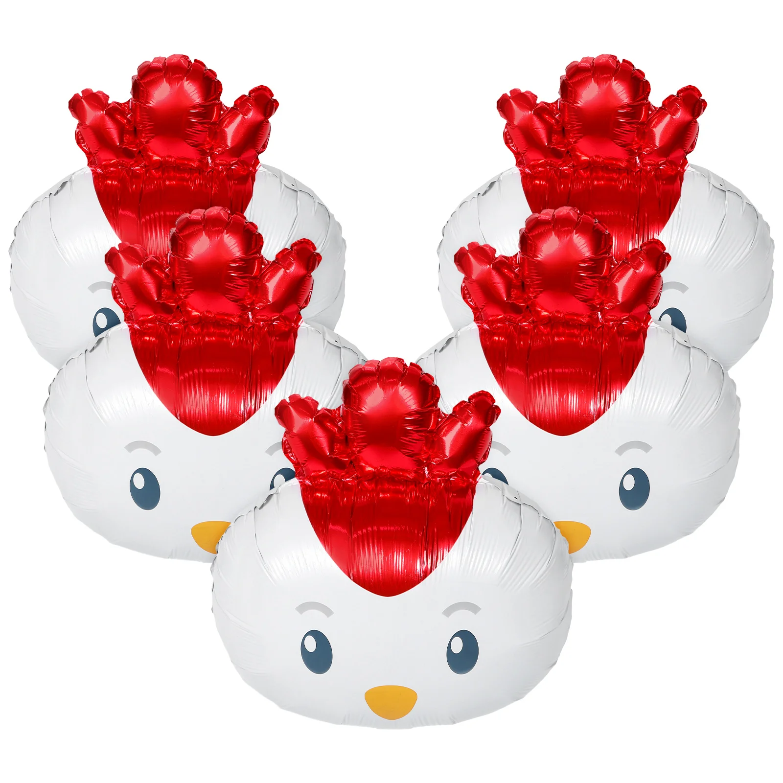 

5 Pcs Chicken Balloons Foil Farm Animal Birthday Decorations Party Supplies Reusable Inflate Baby Shower Theme