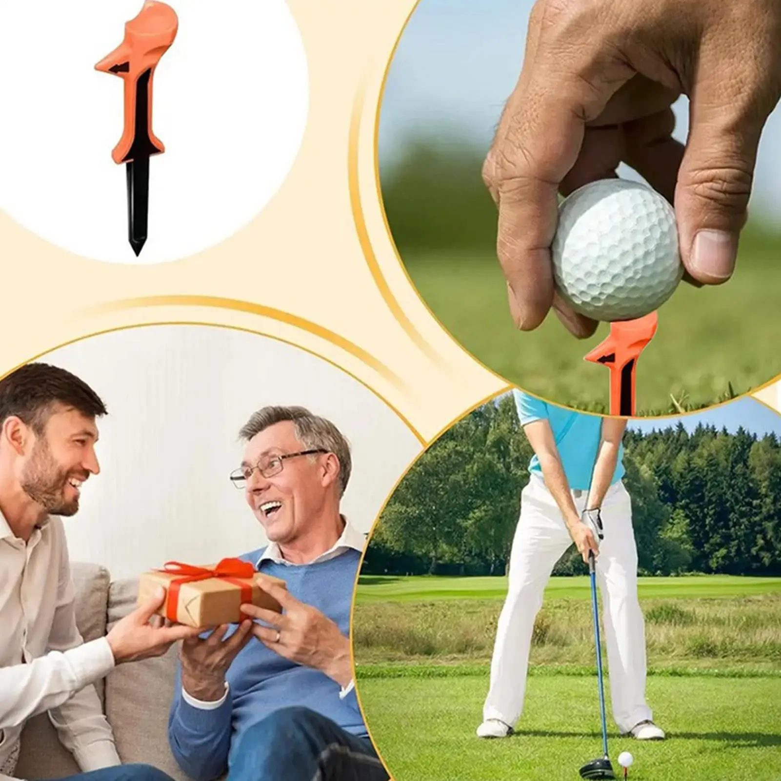 

Подставки для мячей для гольфа, высотой 3,15 дюйма, 10 штук, с наклонной головкой под углом 10 градусов, точные маркеры высоты для тренировок по отработке ударов.