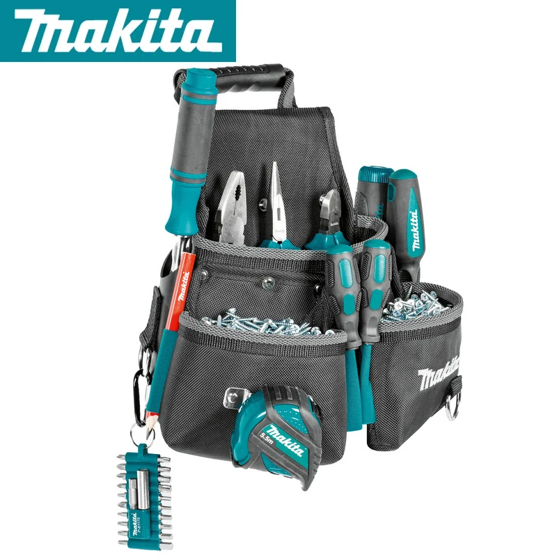 Makita E-15207 Ultimate 3 Pocket Fixings Pouch L/R Handed Anti Slip Strap Belt MAKITA Power Tool Accessories