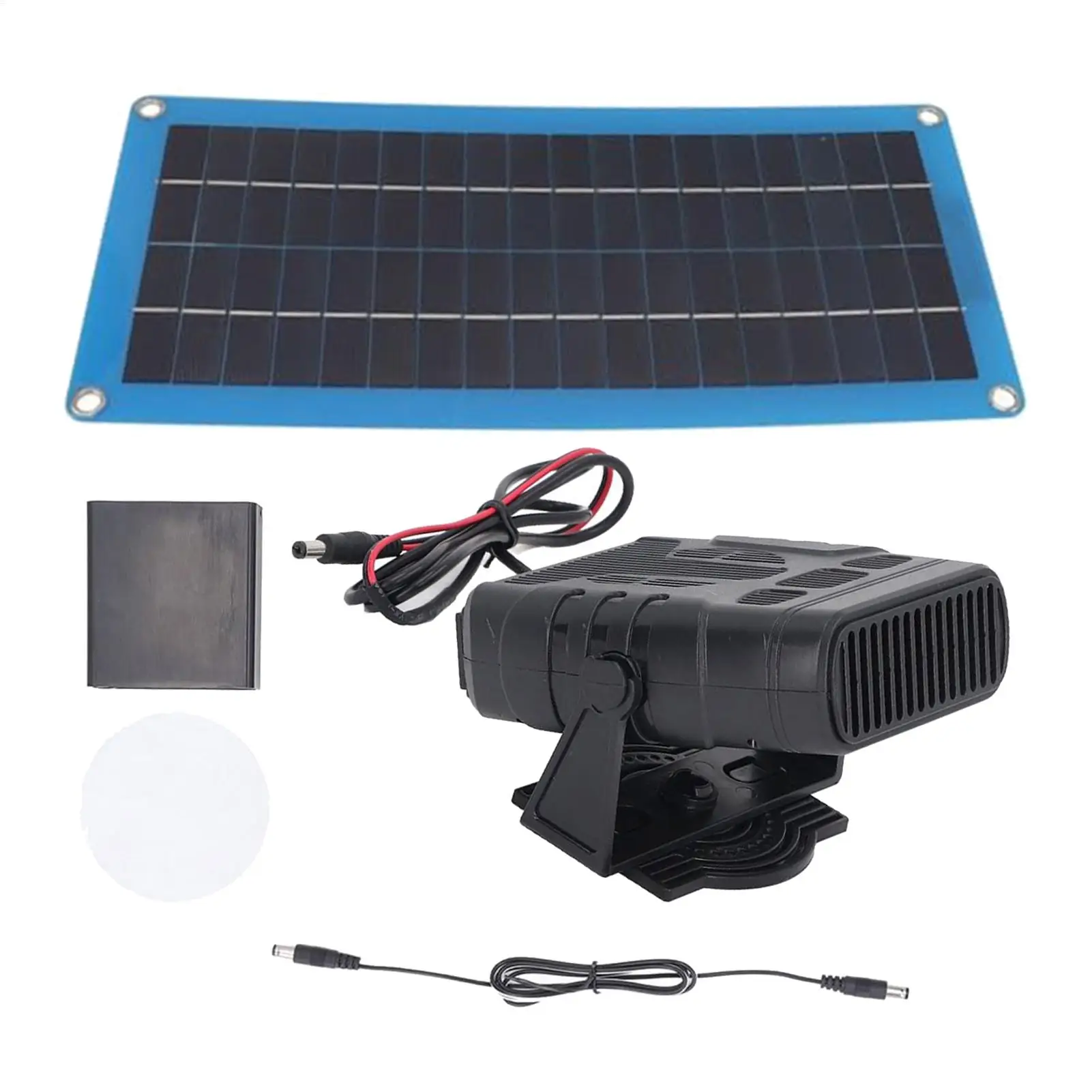 

Solar Panel Heater 30W Winter Poultry Warmer Coop Heater Portable Car Heater Solar Power Kit for Coop Pet House Outdoor