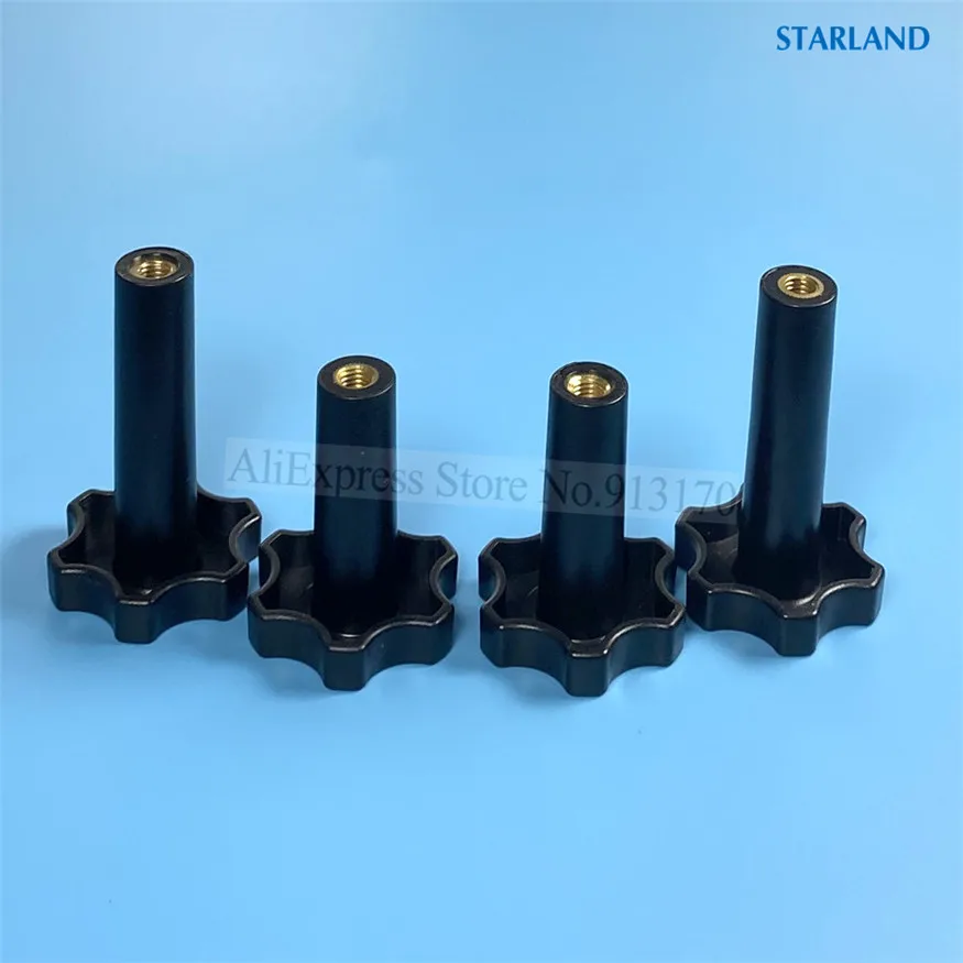 2 Long + 2 Short Clamping Nuts New Parts Flower Form Knob Screw Nuts Accessories Of Ice Cream Makers Soft Serve Machines