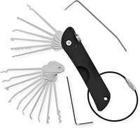 21pcs Compact Lock Picking Set Rust-resistant Versatile Door Open Keys Key Replacement Convenient Mini Hooks Remover Kit
