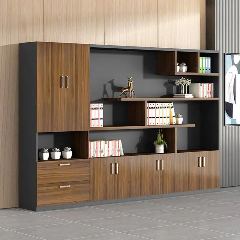 YJQ office boss background file bookcase file storage storage partition cabinet