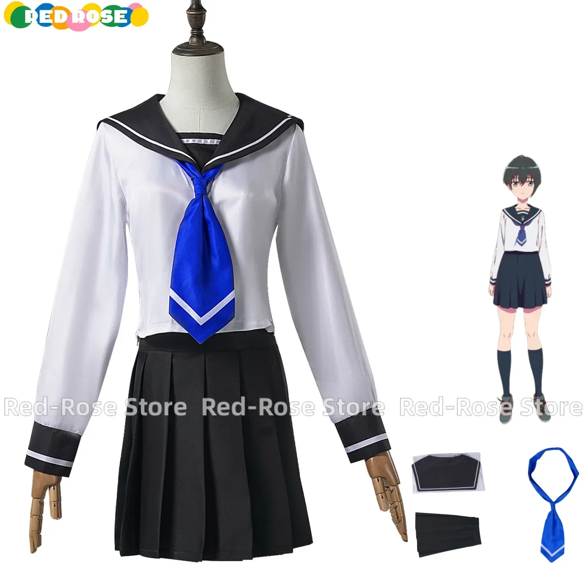 2024 New Anime Narenare -Cheer for You!- Obunai Suzuha Cosplay Costume Japanese  School Uniform Skirt Woman Lovely Campus Suit