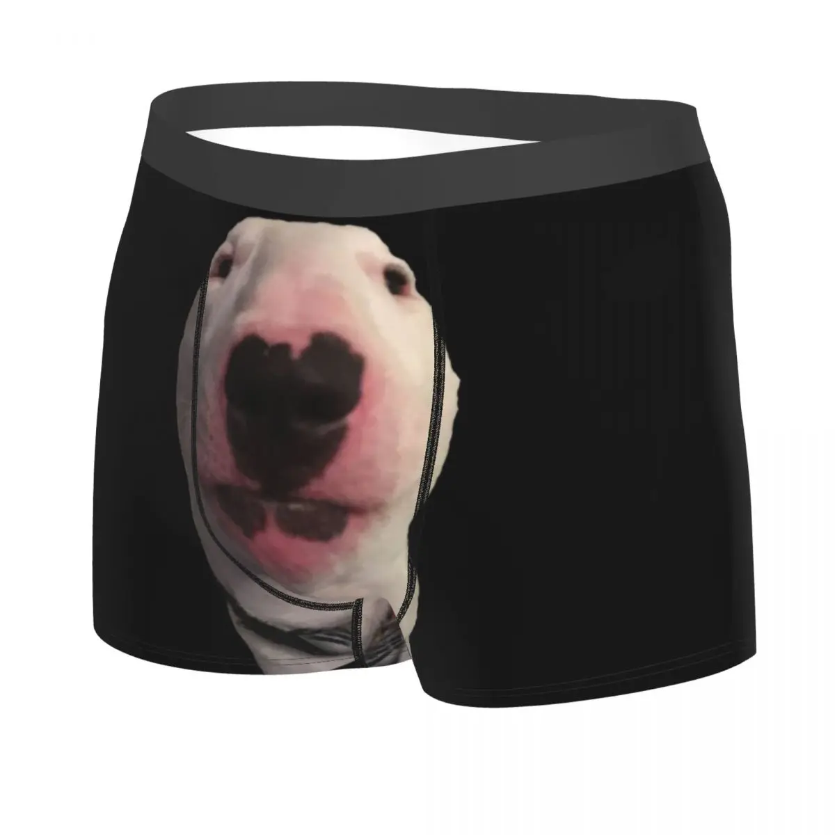 Custom Cool Bull Terrier Dog Funny Meme Boxers Shorts Panties Male Underpants Stretch Briefs Underwear