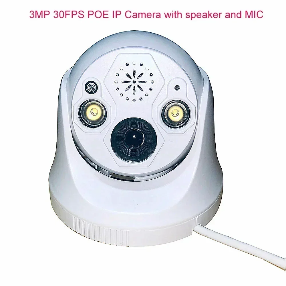 

p6slite 3mp 30fps POE dome 2 Way Audio Support humanoid detection alarm IP Camera ONVIF speaker Micsecurity camera