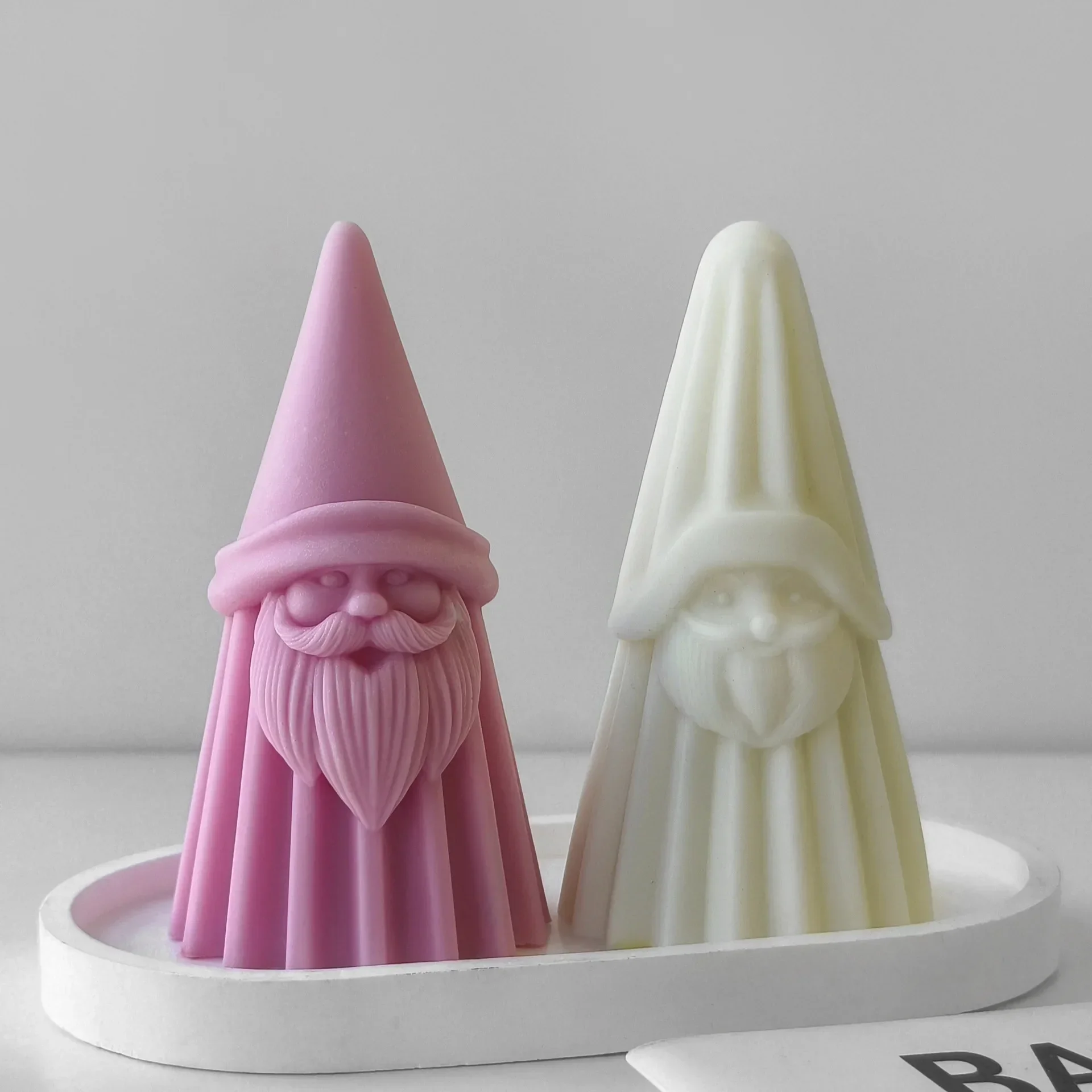 Christmas Santa Candle Silicone Mold Handmade Christmas dwarfs Mould  Xmas Resin Ornaments Mould Soap Mould