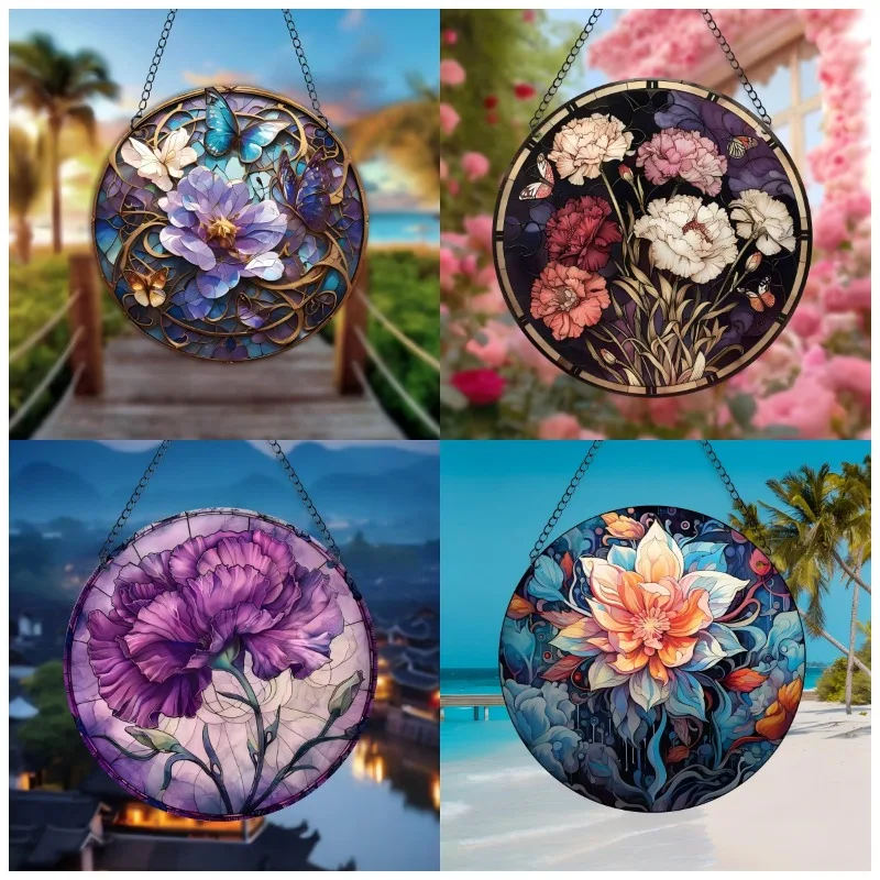 Vibrant bird & Owl Suncatcher-Translucent Acrylic Art-Dazzling Indoor/Outdoor Decor for Windows,Yard, Home, Kitchen