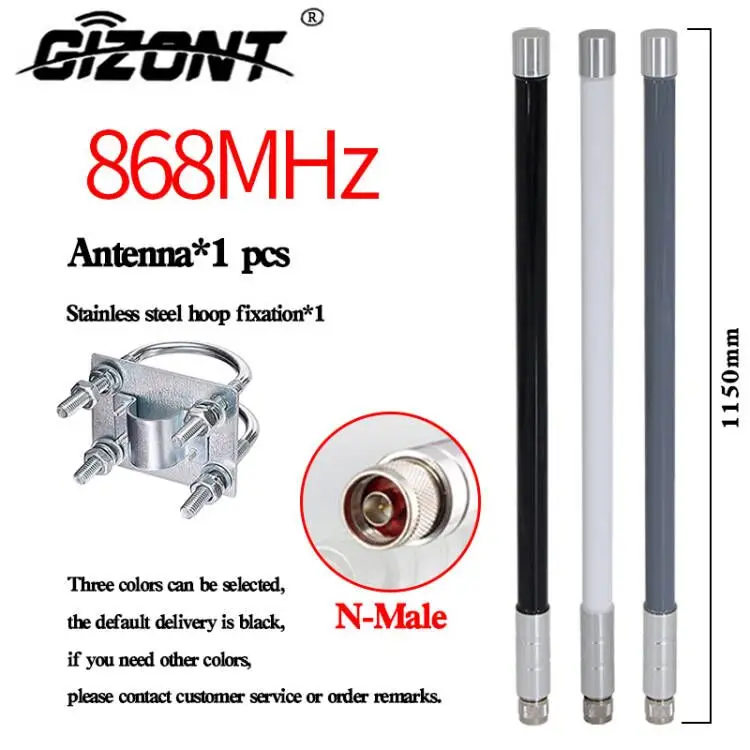 868 MHz Glasfaserantenne Outdoor OMNI Antenne 868 MHz Helium Bobcat Miner Hotspot Antennen für Meshtastic Lorawan Long Range N